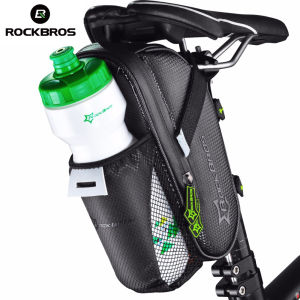 Rockbros Tas Sepeda Microfiber Waterproof Dengan Holder Botol Minum Sepeda Tas Saddle Seatpost Sepeda C7-1