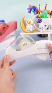 ORIGINAL Super Easy and Safe Single Hand Mechanical Tape Dispenser High Quality Smart Auto Tape Dispenser Eagle T5165AB Office Business Supplies SAFETY (FREE ONE ROLL TAPE)