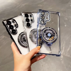 Case Untuk Samsung Galaxy S25 / S25 Plus / S25 Ultra / S22 Ultra / S22 Plus / S23 Ultra / S23 Plus / S24 Ultra / S24 Plus / S21 Ultra / S20 Ultra Soft Hard Case Ring MagSafe magnet Clear Transparan Bumper anti crak standing Shockproof Casing cover plating