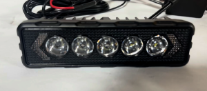DL-030 One line Black Warrior 5 Lamp White+DRL Yellow Explosive Flash - PAIR