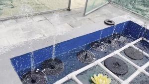 Máy Bơm Nước Thông Minh 7V 1.5W Đài Phun Nước Năng Lượng Mặt Trời Dùng Trong Vườn Cây Nổi Đài Phun Nước Bể Bơi Vườn Bể Cá