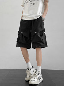 Casual Workwear Shorts Mens Summer Trendy High Street Large Pocket American Sport High End Pants Five-Quarter Mid-Pants