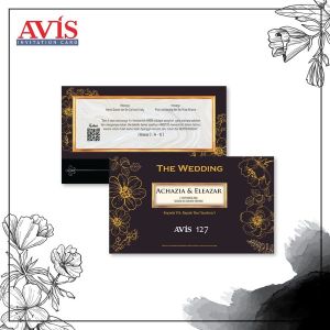 (Isi 100 pcs) Blangko Kertas Undangan Pernikahan AVIS 127 Harga Termurah Gratis File Setting