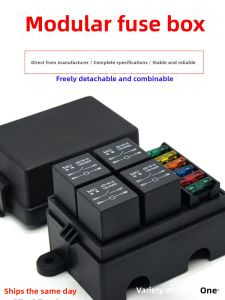 Caravan Vehicle Modification Insurance Box Aircraft Cabin Long Strip Light Control Addition Fuse Box for Automobiles