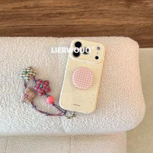 LIANGWU | Vỏ Bảo Vệ Camera Có Đế Đứng Graffiti Kiểu Dáng Đơn Giản Phong Cách Ins Tương Thích Với Nhiều Mẫu iPhone