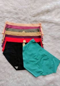 Victoria spring women plain silk  seamless panties 3 pcs per pack 1512