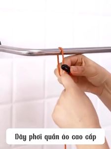 Dây Phơi Quần Áo 10m Dây Phơi Đồ Thông Minh Gấp Gọn Có Thể Mang Đi Du Lịch MEHOM - PQA01