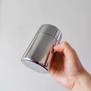 Tea Canister with Airtight Double Lids Small Kitchen Canisters for Tea Storage Loose Tea Containers