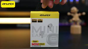 Awei หูฟังบลูทูธ ขนาดเล็ก ENC HIFI คุณภาพเสียง HD ความละเอียดสูงหูฟังไร้สายคุณภาพเสียงดี0.06วินาทีเวลาแฝงต่ำหูฟังสำหรับเล่นเกมต้นฉบับคุณภาพสูง