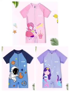 New Childrens Swimwear Cute Cartoon Boys Girls One-Piece Swimming Costume Toddler Swimming Costume Boys One-Piece Swimming