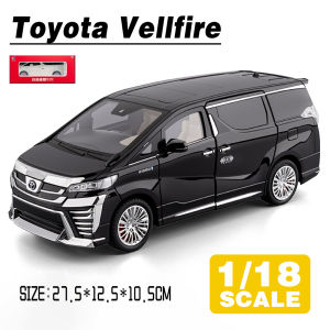 LEO 1:18 Toyota Vellfire Diecast Model Car Alloy Cars Toys Collection Gift For Kids Boy Girl