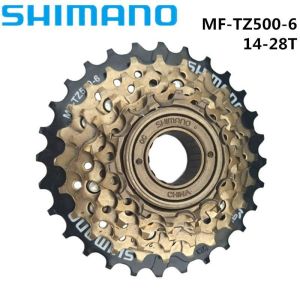 SHIMANO | SHIMANO TOURNEY TZ500 6/7 Speed Cassette Mountain Bike Freewheel Metal Thread Sprocket 14-28/34T Original Bike Part Cassete 6/7v