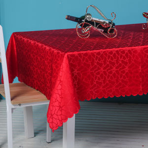 Hotel Round Table Tablecloth Fabric European-Style Restaurant Square Tablecloth Wedding Banquet Coffee Table Tablecloth Tablecloth