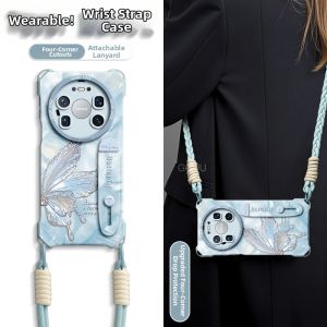 Protection Cover with Wrist Support and Crossbody Strap Phone Case