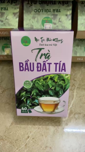 Hộp 40 gói trà bầu đất tía Bảo Khang trà túi lọc cây bầu đất trà thảo mộc tự nhiên thanh mát Thảo dược rừng tây nguyên