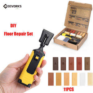Home Household Laminate Repairing Kit Floor Repairs Kit DIY Multifunctional Wood Board Repairs Tool Kit Nail Hole Filling Tool
