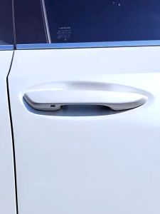 4PC Car Door Handle Protector Cover 3D Transparent Door Handle Inner Bowl Trim Protector Rubber Pad Car Accessories Door Handle Guard Sticker Anti Scratch Anti Collision Protections Cover Pintu Pemegang Kereta