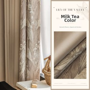 ORIENTAL LAN | Elegant Chiffon Lace Shading Curtain