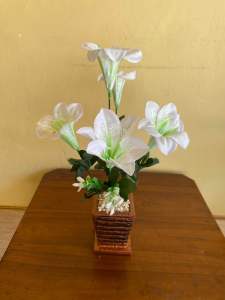 Bunga Lilly casablanca tinggi 40cm