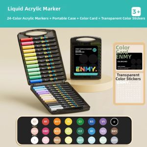 ENMI | Soft-tip Marking Pens for Art School Use Water Washable Kids