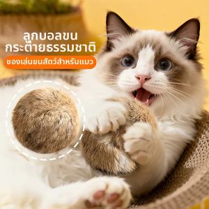 Hadassah | Self-Entertainment Natural Rabbit Fur Ball Cat Toy