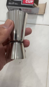Ly Đong 2 Đầu Inox Định Lượng 25/50ml