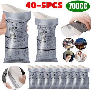 40-5PCS Outdoor Emergency Urinate Bags Portable Pee Bags Disposable Camping Travel Piss Bags Mini Mobile Toilet Women Men