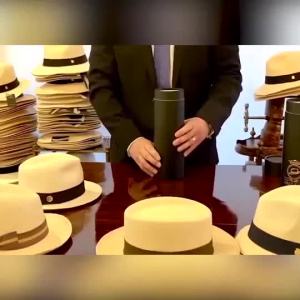 Sun Hats for Women Man Beach Straw Hat for Men UV Protection Cap Adjustable Classic Panama Hat-Handmade In Ecuador