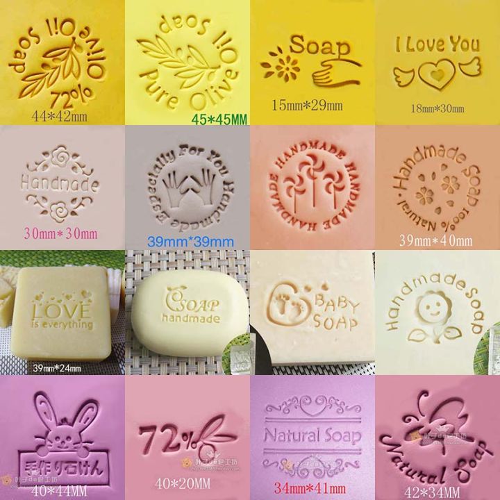 DIY Soap Stamps Pure Natural Homemade Handmade Soap Tools Personalized