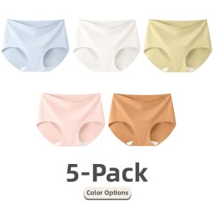 JIAZINI | Anti-Camel Toe Seamless Extended Crotch Latex Padded Underwear Female Yoga Briefs