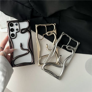 เคสป้องกันแบบเรียบง่าย S23u S25ultra งูระบายความร้อน S24ultra Samsung ใหม่เคสป้องกันเหมาะสำหรับ Samsung