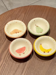 Chén Chấm Mini/Bát Mini Sứ Cute Trái Cây Gia Đình Bát Ăn Mini GỐM SỨ DECOR QUÀ TẶNG