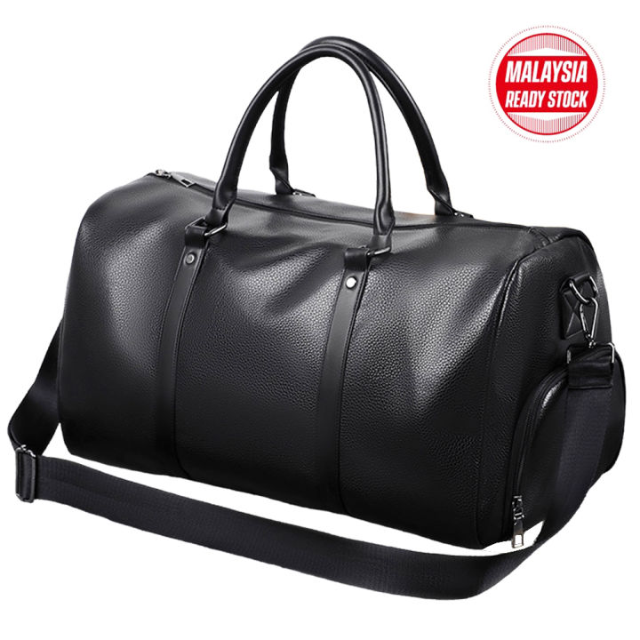 Pu Leather Duffel Bag Duffel Bag traveling bag With Shoes