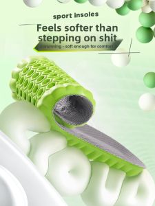Deodorizing Latex Shoe Inserts Mens Sport Shock Absorption High Elasticity Breathable Sweat Absorbent Shoe Cushions for Summer