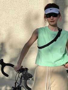 เสื้อกั๊กสปอร์ต Più ผ้าอิงโกลนาร์ตาลที่ยังคงรูปร่างและไม่ซีดจาง 0 ซีรีส์ เสื้อกั๊กสำหรับวิ่งกลางแจ้ง ปั่นจักรยาน โยคะ ผ้าฝ้ายผสมโพลีเอสเตอร์