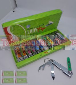 Paket 4 Pack Gunting Kuku  Besar Stainless Lady Pop Murah Motif Cantik