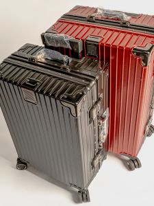 Double-Layered Travel Suitcase Explosive-Resistant Durable 24-Inch Pullman Womens New Model Travel Suitcase Password Box Men