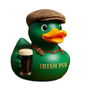 Irish Pub Duck Resin Figurine Bar Decor Resin Duck Ornament