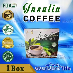 1 BOX INSTANT COFFEE MIX DRINK WITH INSULIN HERB 10 SACHET PER BOX BEST SELLER SOLD BY ABUNDANT LIFE