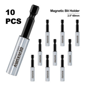 Geinxurn 2.5 Screwdriver Bit HoldersCr-V Extension Socket Drill Bit Magnetic Holder Hex Shank Quick-Change Drill Bit Guide
