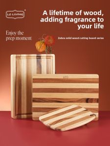 LC LIVING | Antimicrobial Unlacquered Teak Cutting Board