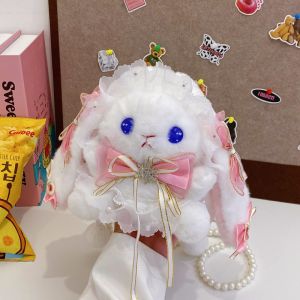 Adorable Princess Girls Plush Crossbody Bag Single Shoulder Bag Cute Cartoon Childrens Bag Small Girls Fashion Accessory