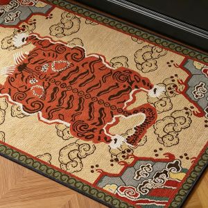 ZHIXIAO | Non-slip and Stain-resistant Antique Vintage Style Entrance Mat
