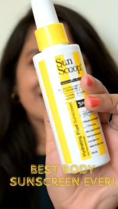 SunScoop 5% Niacinamide Daily Moisture Sunscreen Body Lotion SPF 50+ PA++++ | 24-Hours Moisturization 200ml
