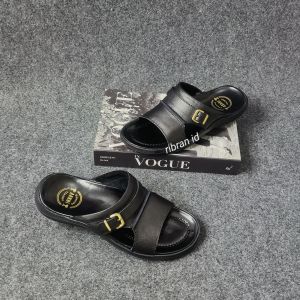 Sandal Kulit Sapi Asli Tapak Karet Tebal Ringan Anti Slip