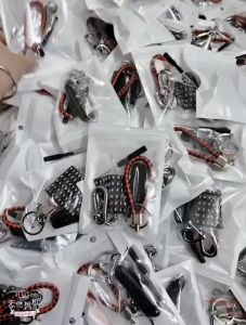 BV KEYCHAIN Knit Design Phone Number Key Clip Premium Luxury Car Motorbike House Rantai Kunci Kereta Motor Rumah kunci