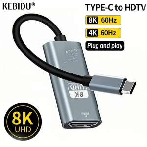 KEBIDU | 8K 4K 60Hz 30Hz USB C to HDMI Cable Type C Adapter HDTV Converter Cable for iPhone 15 TV Converter MacBook Air iPad Samsung
