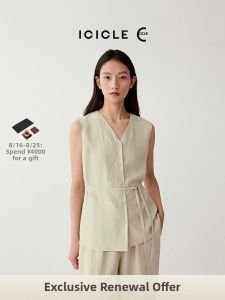ICICLE | Summer New Womens Clothing Sand-washed Silk Vest