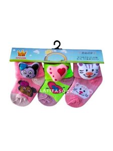 Kaos Kaki Bayi Boneka usia dini paket 3 Pasang