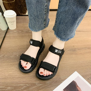 Princess Flat Bottom Casual Sandals Womens Summer New Style Student Casual Sports Beach Shoes Soft Bottom Anti-slip Lightweight